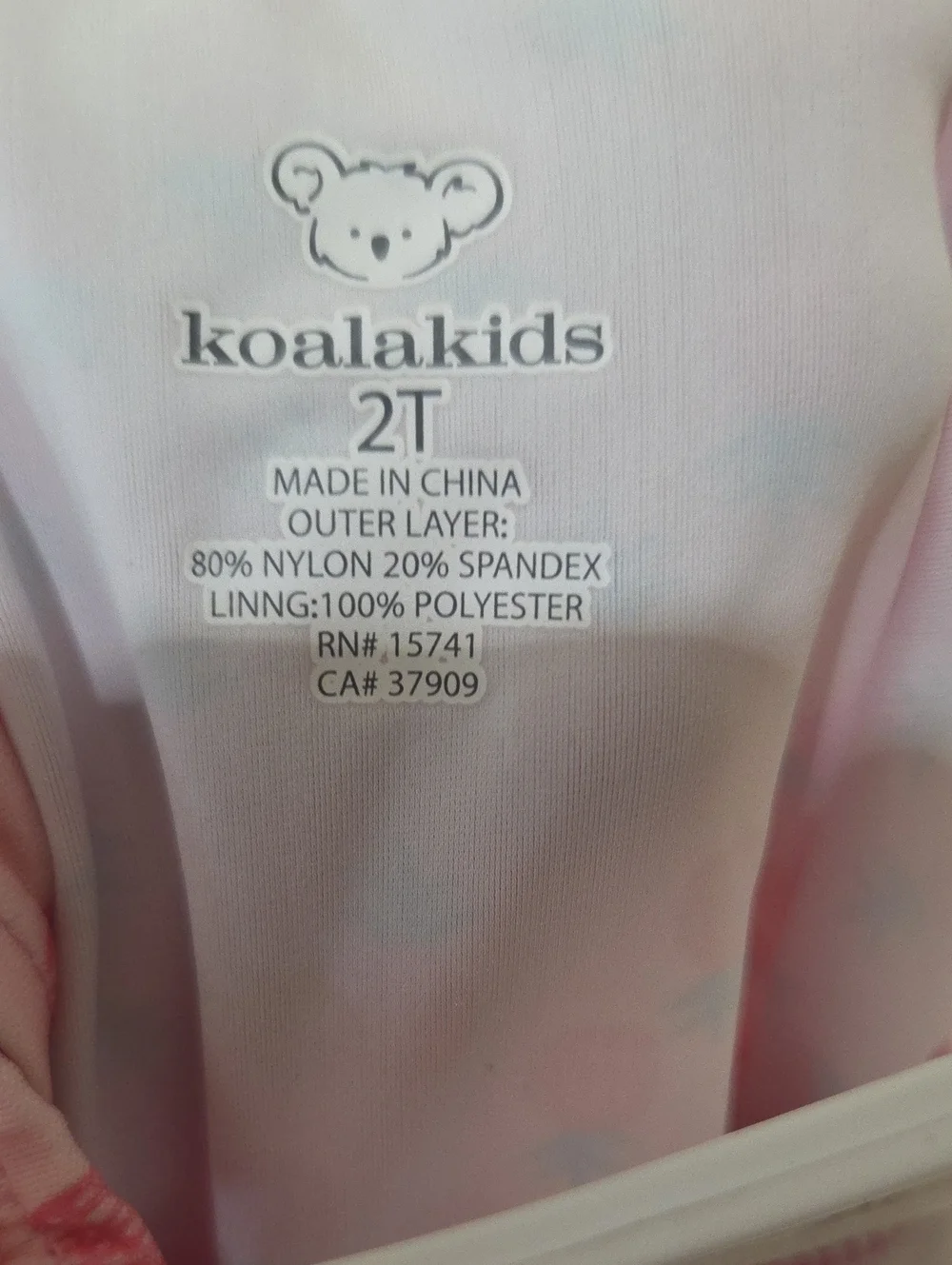 Koala Kids Toddler Pink Pineapple Swimsuit